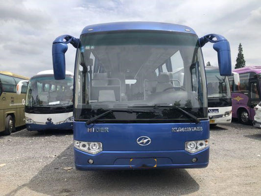 アフリカのための使用されたより高いバスKLQ6119T 51Seats Yuchai後部エンジン171kwのエアバッグのシャーシの35000km使用された観光バス