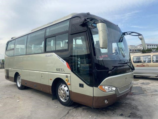 使用された観光バスのZhongtongのブランド35seatsのエアバッグのシャーシのYuchaiの後部エンジンの新しい座席大きい容量バス2+2layout