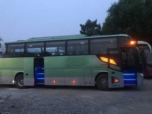 Kinglongバス両開きドアはコーチ バス51座席エアバッグのシャーシXMQ6113 Yuchaiの後部エンジンを使用した