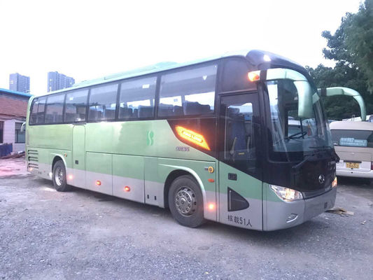 Kinglongバス両開きドアはコーチ バス51座席エアバッグのシャーシXMQ6113 Yuchaiの後部エンジンを使用した