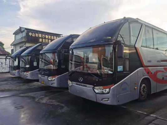 使用されたKinglongバス55座席二重風防ガラスによって使用される観光バスの低いキロメートルのエアバッグのシャーシ