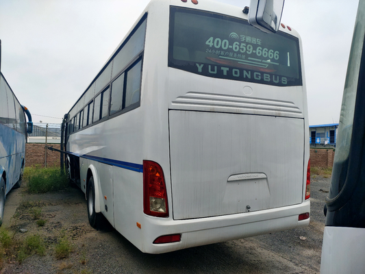 Yutong使用されたバスは2018年中国製バスが白い51の座席前部エンジン バスを使用したディーゼルLHDのコーチを使用した